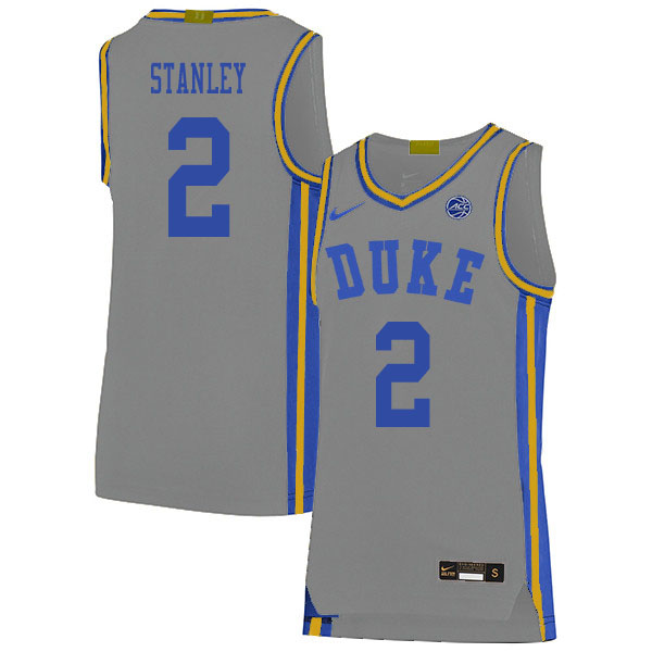 Duke Blue Devils #2 Cassius Stanley College Basketball Jerseys Sale-Gray